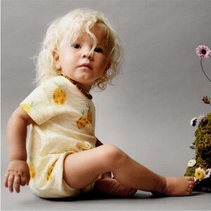 ZARA PINEAPPLE ROMPER